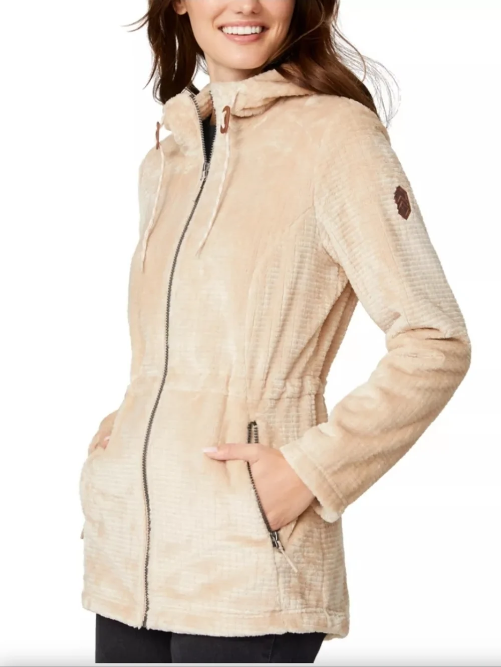 Free Country Grid Butter Pile Anorak Jacket